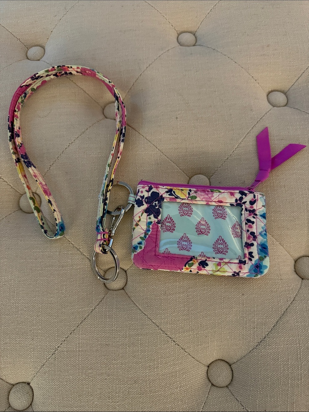 Vera Bradley Lanyard and ID Card Case